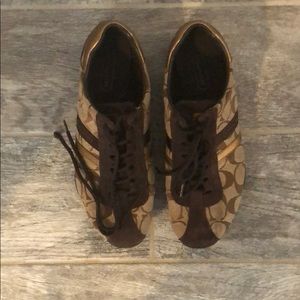 Coach Brown Sneakers Sz8 Like New